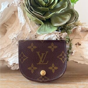 Authentic Louis Vuitton Vintage Monogram Coin Purse Pouch Wallet CT0094